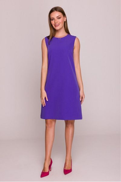 Stylove Simple Sleeveless Midi Dress - Purple
