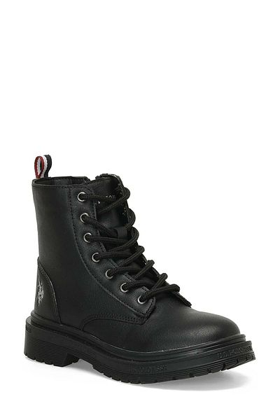 U.S. Polo Assn. TRENA 3PR Μαύρες κοριτσίστικες εργατικές μπότες