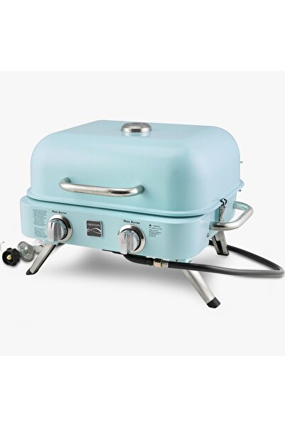Kenmore Kt-r40003-tq Gazlı 2 Ocaklı Masa Üstü Barbekü - Turkuaz