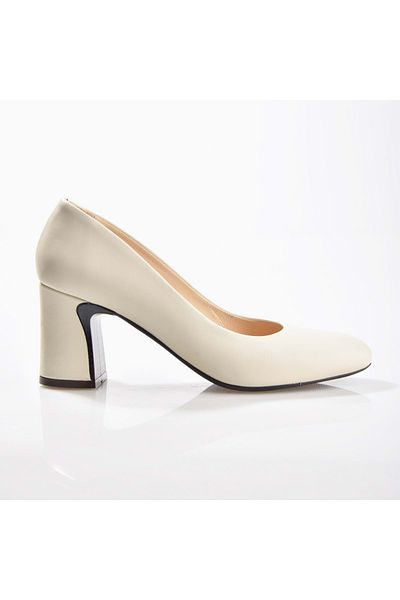 NİSH EXCLUSİVE Nish exclusive 1455 women's genuine leather classic high heel shoes