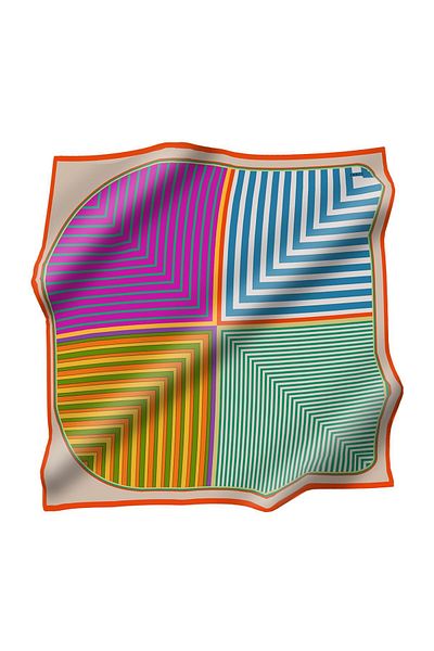 Zühre Φουλάρι από πολυεστέρα Twill ZE0024 VORJ