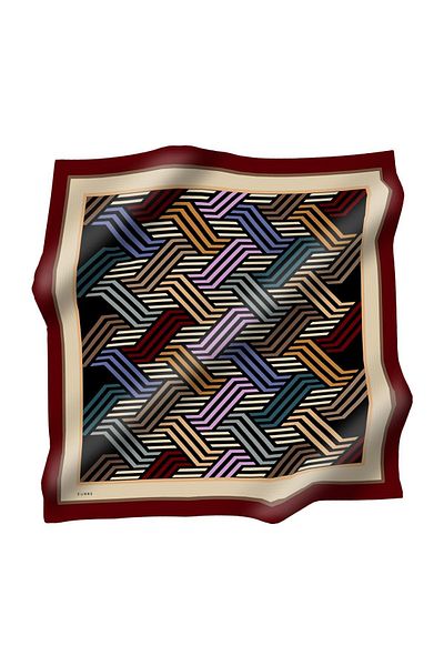 Zühre Φουλάρι από πολυεστέρα Twill ZE0021 V2