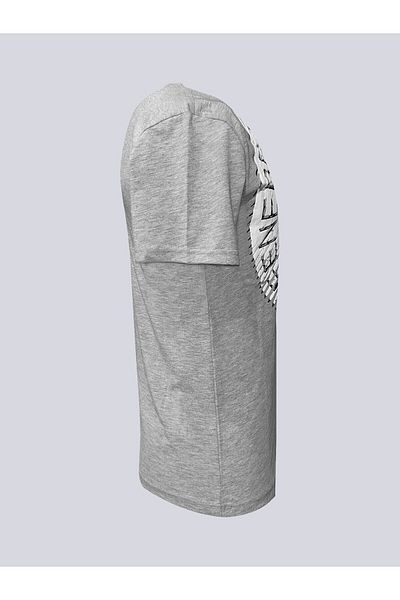 Fenerbahçe Fenerbaçche Licensed Gray T-Shirt with 6 Color Logos