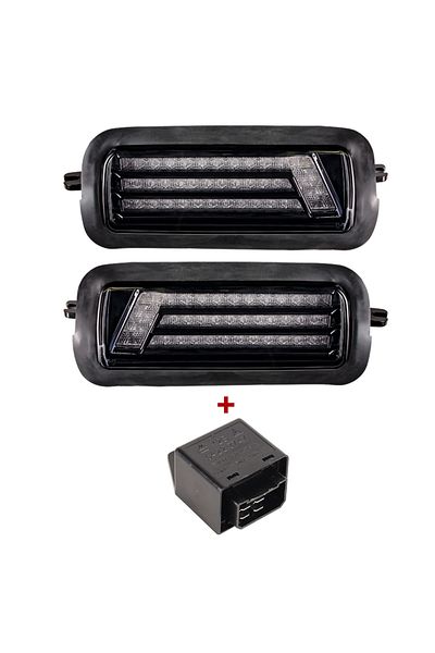 Choice Light And Relay For Lada Niva 4x4 1995- Led Tail Lights With Running Turn Signal Pmma / Abs Plastic