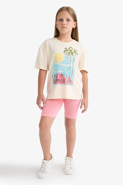DeFacto Girls Biker Leggings B0843A825Hs