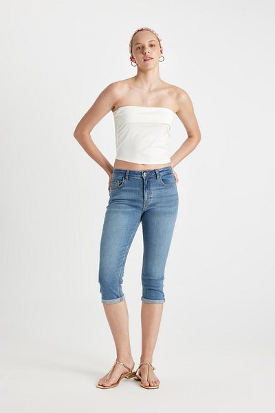 DeFacto Jean Capri cu talie normala B9172AX24SM