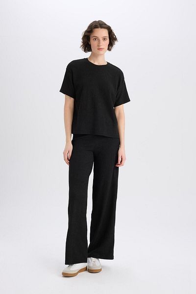 DeFacto Wide Leg Wide Leg Basic Straight Wrap Pants E3232Ax25Sp