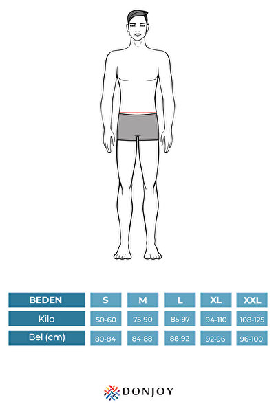don joy Ανδρικά μπόξερ 3 τεμαχίων από βαμβακερό λύκρα χτενισμένο βαμβάκι με ελαστική μέση