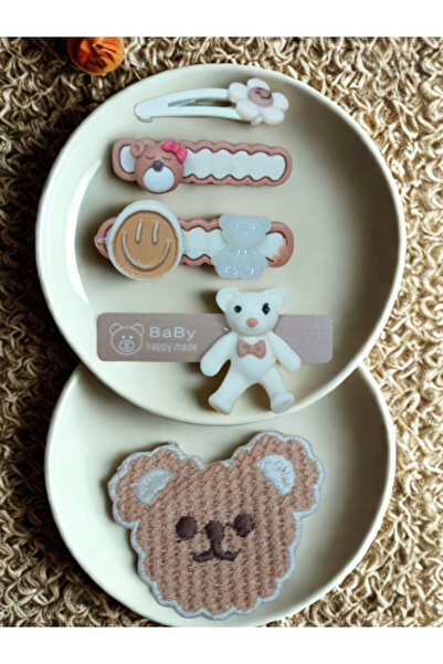 Dolce Rosa Teddy Bear Figured Baby Written Children's 1 Pack Set of 5 Buckles