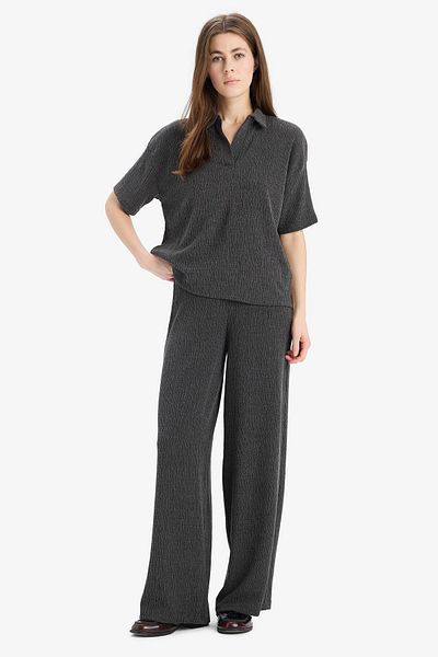 DeFacto Wide Leg Wide Leg Twist Pants E3232Ax25Sp