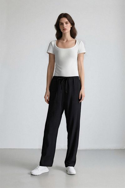 DeFacto Harem Basic Straight Leg Pants E5760Ax25Sp