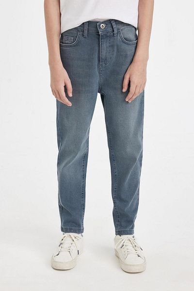 DeFacto Pantaloni de jeans cu buzunar subțire pentru băieți C5705a824wn