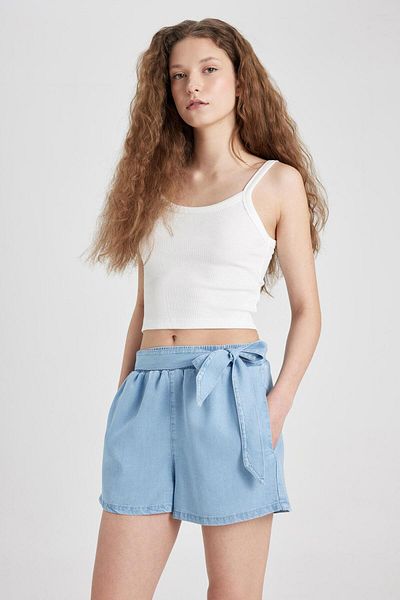 DeFacto Pantaloni scurți cu talie înaltă B5804ax24sm