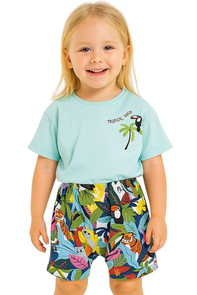 SeaBubbles Tropical Kids Shorts Set