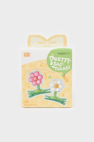 DeFacto Set de 2 agrafe de păr cu flori pentru fete F1685a8ns