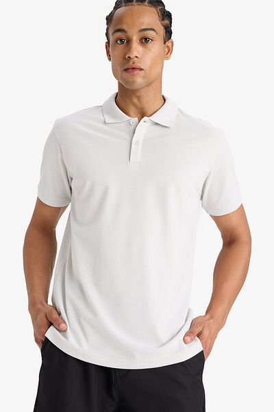 DeFacto Polo Neck Slim Fit Short Sleeve T-Shirt - V2910az24sp