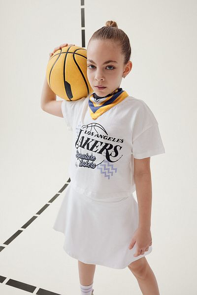 DeFacto Female Child Nba Los Angeles Lakers Crew Neck Short-Sleeve T-Shirt E7632A825Hs