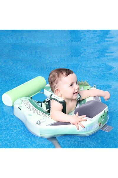 Schulzz حلقة سباحة آمنة للأطفال من Mambobaby مع حماية من الشمس UPF50 وقفل أمان للأطفال