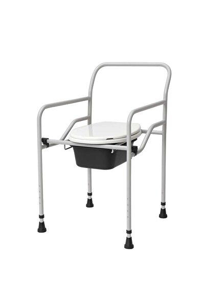 GİM Seyyar Katlanabilir Hasta Yaşlı Tuvalet Sandalyesi Klozetli Wc Li Oturak