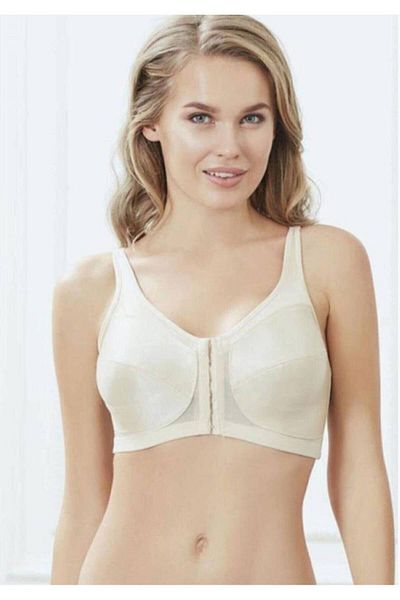 Anıl Women's Skinless, Wire-Free, Back Support, Front Clasp, Gathering Minimizer Bra - 3651