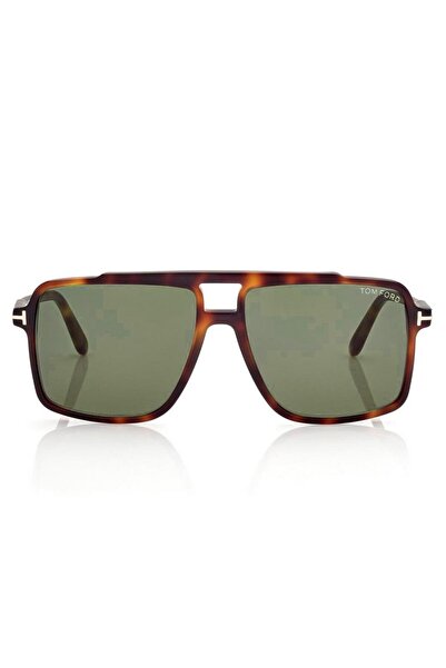 Tom Ford Unisex Sunglasses Kemp Tf1177 53N 59-15, Brown Acetate Frame, Green Lens