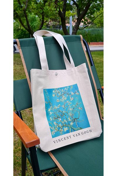 Luvili Van Gogh Canvas Tote Bag with Snap Fasteners Premium Series |   Vincent Van Gogh
