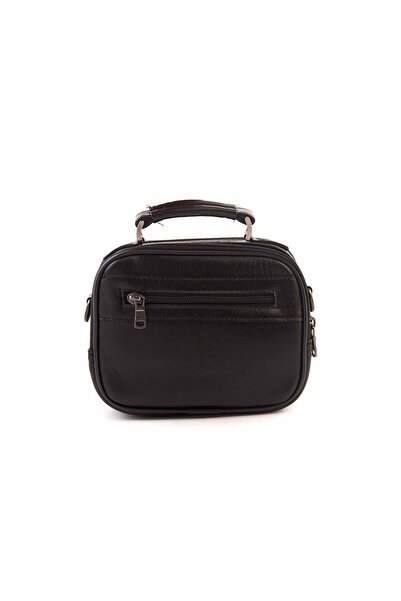 KEMAL TANCA Men's Genuine Leather Black Handbag