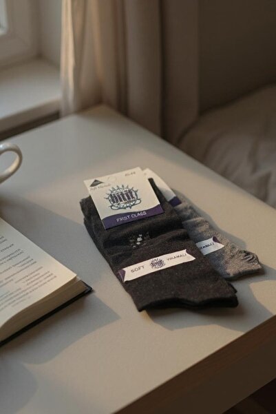 Hitit Socks Мъжки 12 чифта ежедневни дълги чорапи с памучен десен, които не стягат гърлото