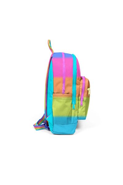 Coral High Kids Colorful Striped Four Compartment School Backpack 23770