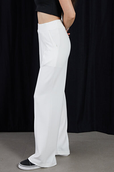 DPARİS Modal Grass Soft Textured Wide Leg Trousers