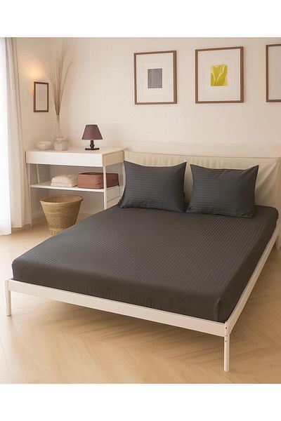 DB DANLA BALDİ Home Collection طقم ملاءات سرير مزدوج من قطن الساتان
