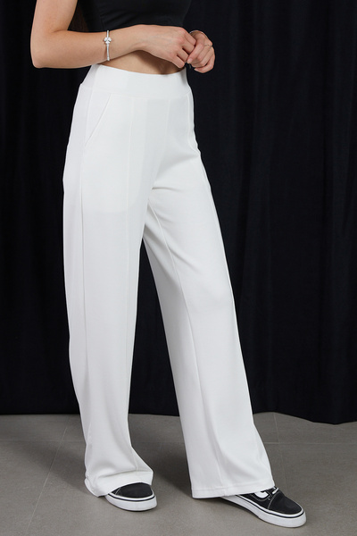 DPARİS Modal Grass Soft Textured Wide Leg Trousers