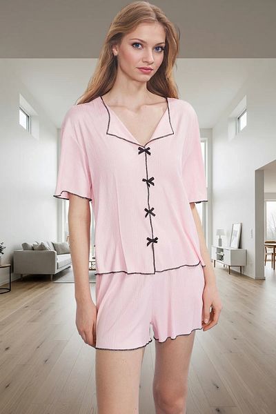 PayBuy Women's Summer Pajamas Set Camisole Knitted Comfortable Home Wear Good Quality Workmanship for Daily Use