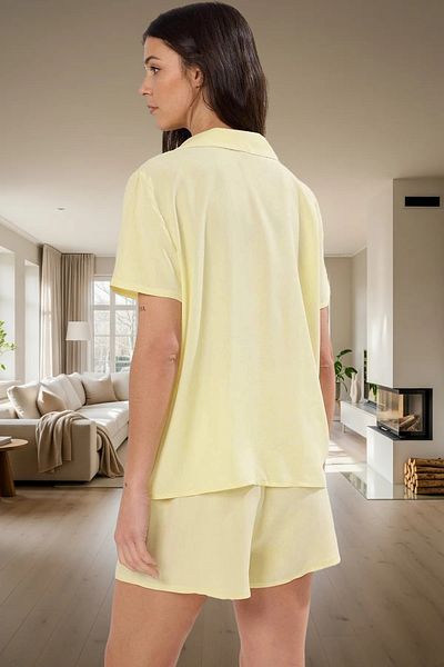 PayBuy Women's Viscose Shorts Pajamas Set Regular Fit Summer Carefully Selected Modern Style