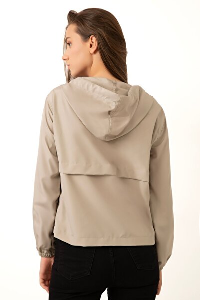 Montland Pelernă de ploaie sezonieră pentru femei - impermeabilă, rezistentă la vânt, cu glugă și buzunare