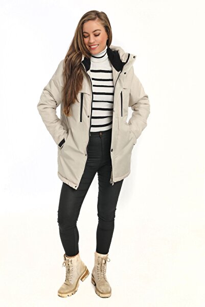 Firststops Спортивний жіночий флісовий куртка з капюшоном, що відводить воду і вітер