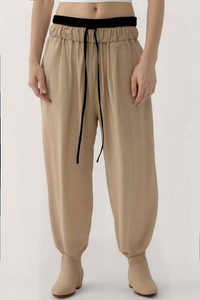 Vitrin Waist Part Double Color Trousers