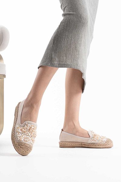 Zerenyus Hansel Premium Women's Beige Espadrille Shoes