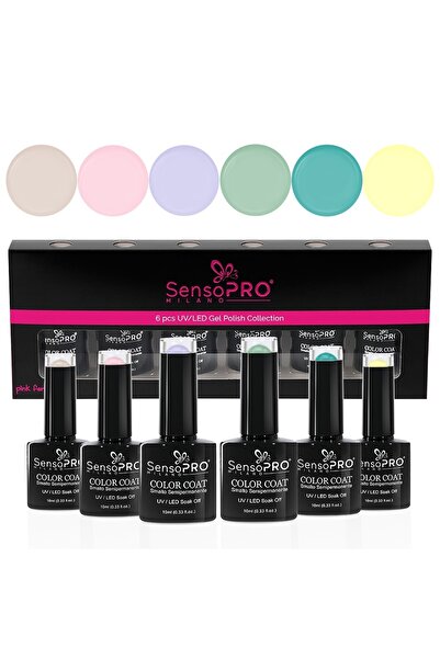 SensoPRO Milano Set de 6 oje semipermanente SensoPRO Milano 10ml, Pastel dulce