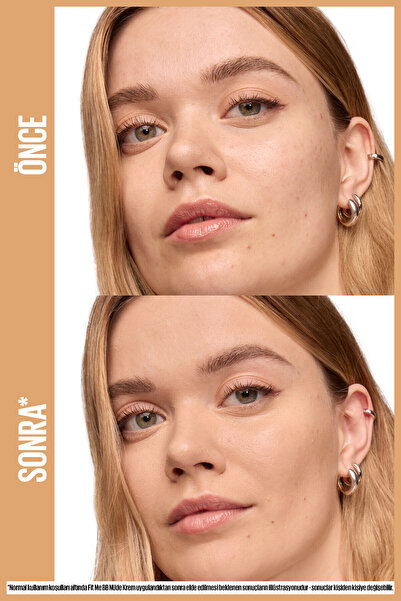 Maybelline New York Fit Me Nude Cilt Bakımı Etkili Nemlendirici SPF50 BB Krem - Nötr Açık Ton