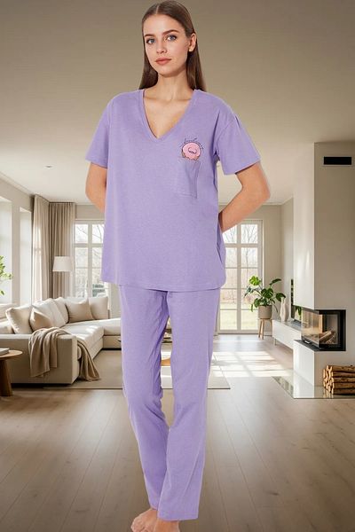 PayBuy Women's Cotton Pocket Detailed Comfortable Pajama Set Comfortable Cut Modern Style Distinguished Material