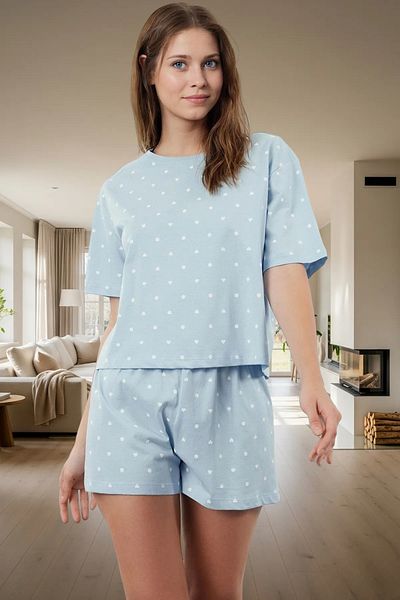 PayBuy Women's Short Sleeve Regular Fit Cotton Pajama Set Long Lasting Premium Quality Special Design