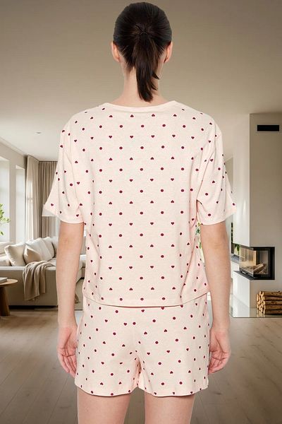 PayBuy Women's Short Sleeve Regular Fit Cotton Pajama Set Long Lasting Premium Quality Special Design
