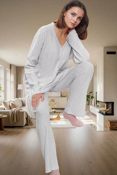 PayBuy Women's Camisole Knitted Pajamas Set Comfortable Sleep Daily Use for Winter Seasons