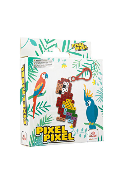 Pixel Pixel Set de brelocuri cu mărgele tematice cu papagali | Logica de sort...