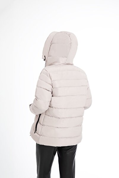 Montstop Γυναικείο παλτό με επένδυση από πέτρα με κουκούλα Αδιάβροχο, ανθεκτικό στον αέρα, φουσκωτό χειμερινό παλτό Parka