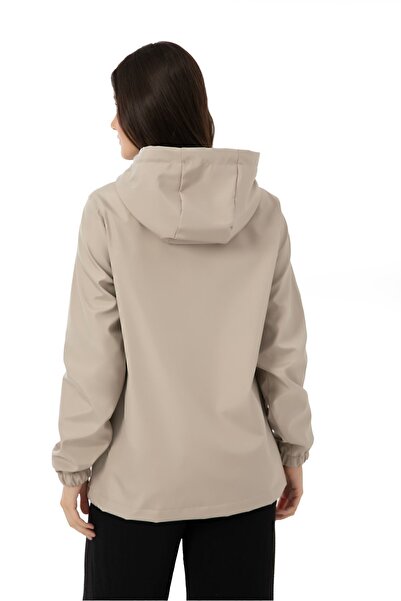 Montland Sports Women's Stone Lined Waterproof and Wind Resistant Seasonal Raincoat with Hooded Inner Pocket