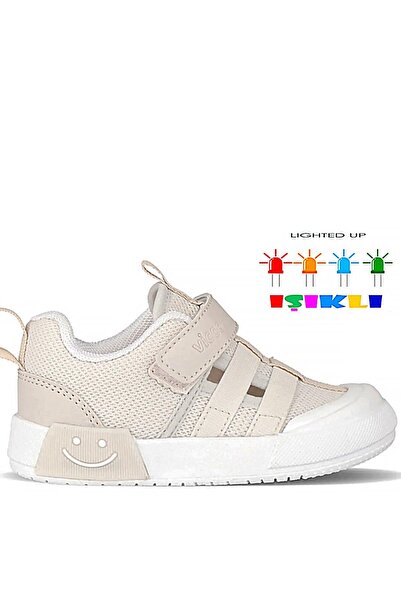 Vicco Unisex Children's Lighted Orthopedic Sports Shoes - Momo Beige