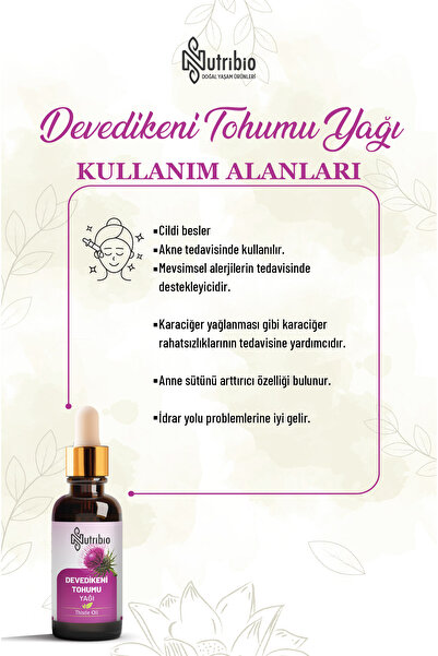 nutribio Devedikeni Tohumu Yağı %100 Saf 50 ml