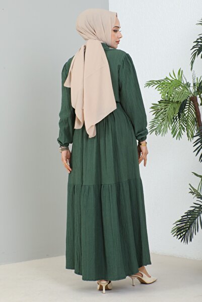 MSK Fashion Φόρεμα με γιακά πουκάμισο Lara με μισό κουμπί